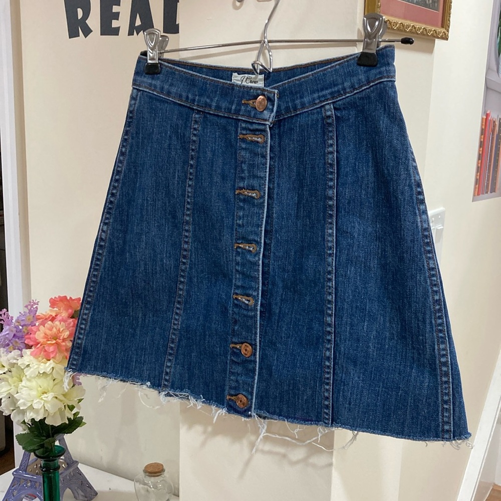 J. Crew Denim Miniskirt
